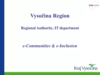 Vyso?ina Region Regional Authority, IT department