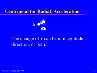 Centripetal (or Radial) Acceleration