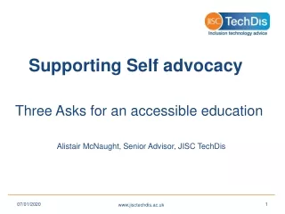 Supporting Self advocacy