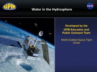 Water in the Hydrosphere