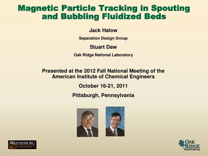 magnetic particle tracking in spouting and bubbling fluidized beds