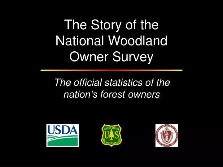 the story of the national woodland owner survey