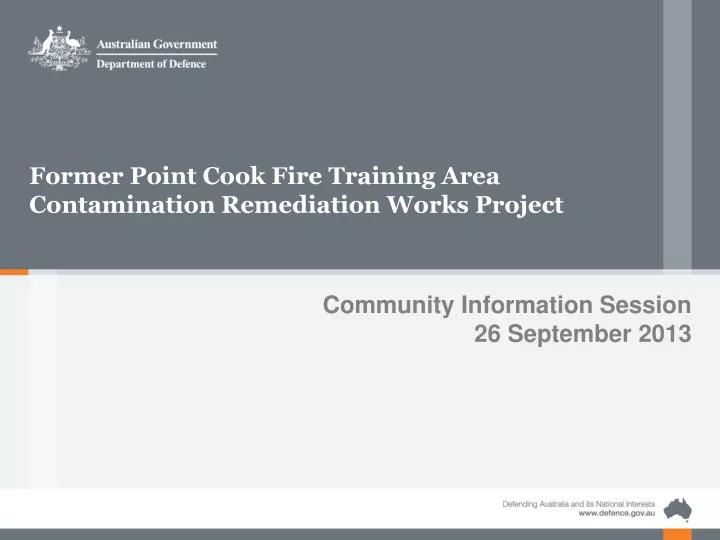 former point cook fire training area