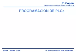 PROGRAMACIÓN DE PLCs