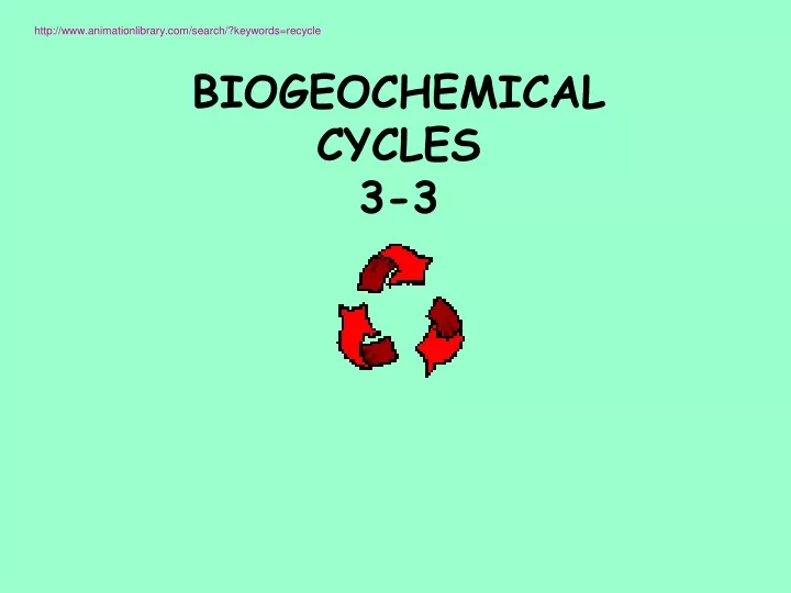 biogeochemical cycles 3 3