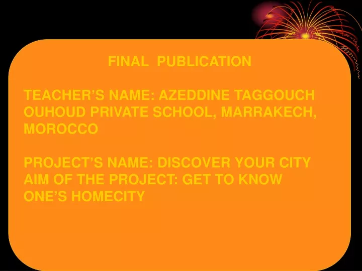 final publication teacher s name azeddine