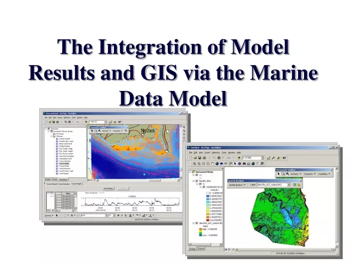 the integration of model results and gis via the marine data model