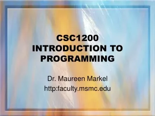 csc1200 introduction to programming