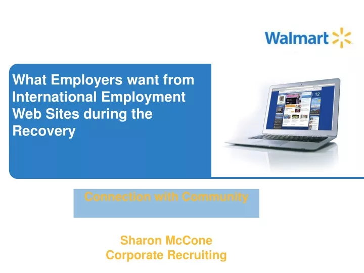 what employers want from international employment web sites during the recovery