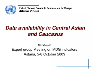 Data availability in Central Asian and Caucasus