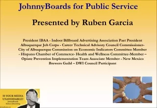 JohnnyBoards for Public Service