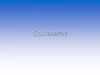 Scorecards