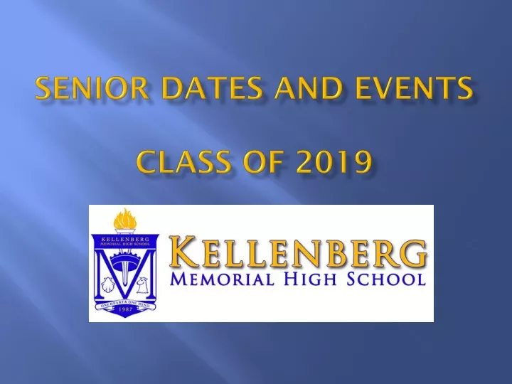 senior dates and events class of 2019