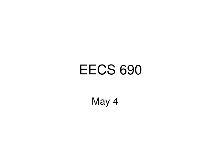 eecs 690