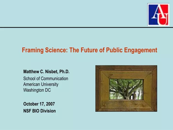 framing science the future of public engagement