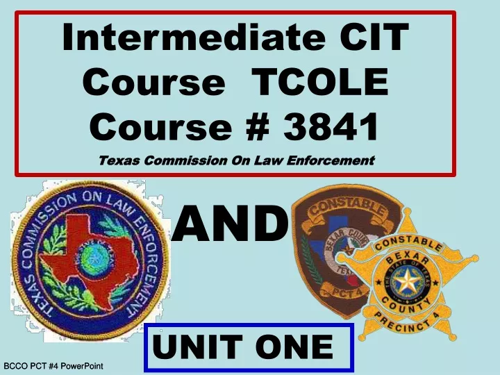 intermediate cit course tcole course 3841 texas