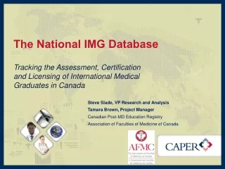 The National IMG Database
