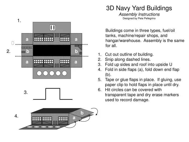 3d navy yard buildings assembly instructions