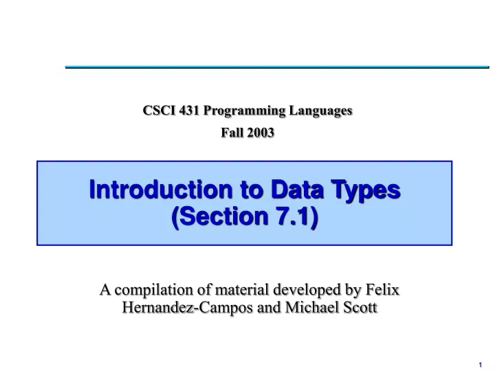 introduction to data types section 7 1