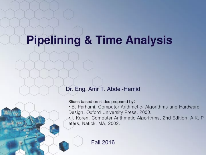 pipelining time analysis