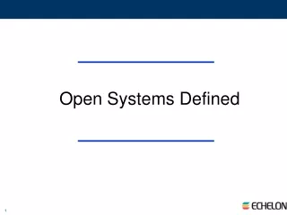 Open Systems Defined