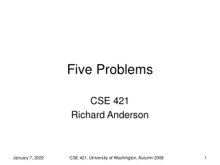 Five Problems