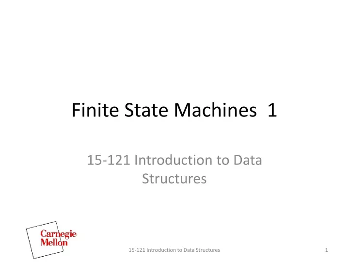 finite state machines 1