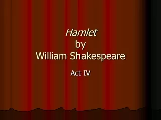Hamlet by  William Shakespeare