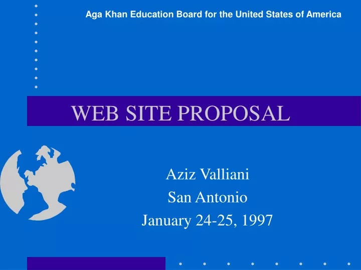 web site proposal