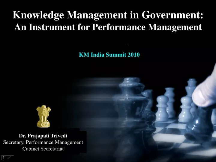 knowledge management in government an instrument