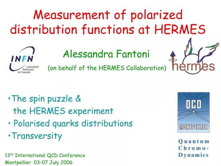 measurement of polarized distribution functions