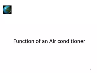 Function of an Air conditioner