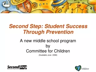 Second Step: Student Success Through Prevention