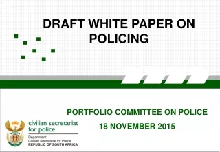 DRAFT WHITE PAPER ON POLICING