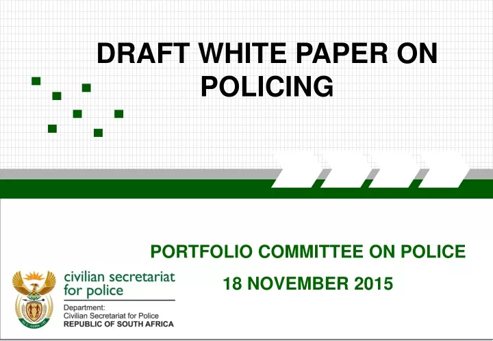 draft white paper on policing