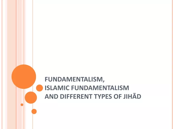 fundamentalism islamic fundamentalism and different types of jih d