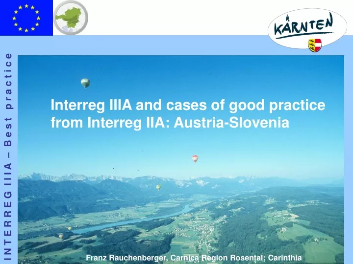 interreg iiia and cases of good practice from