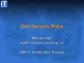 Grid Security Risks