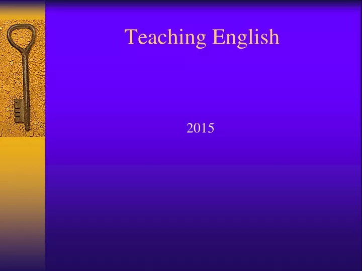 teaching english