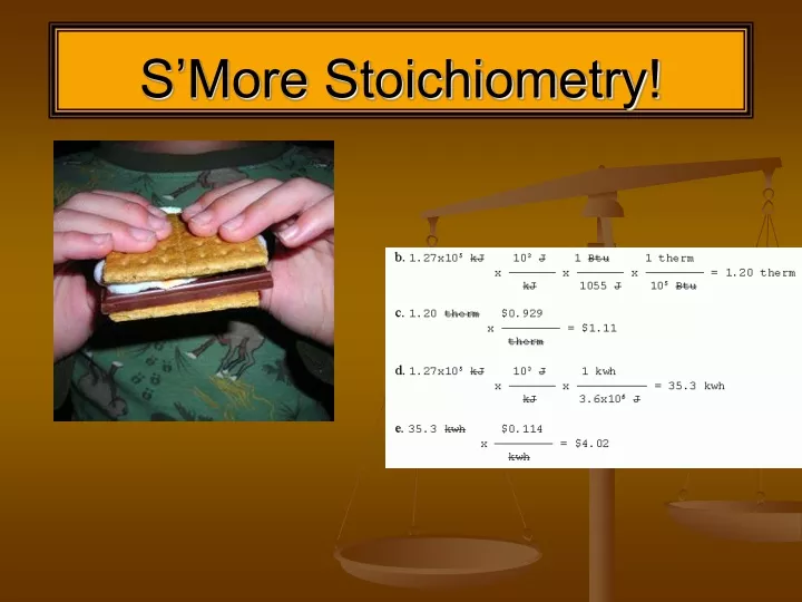 s more stoichiometry