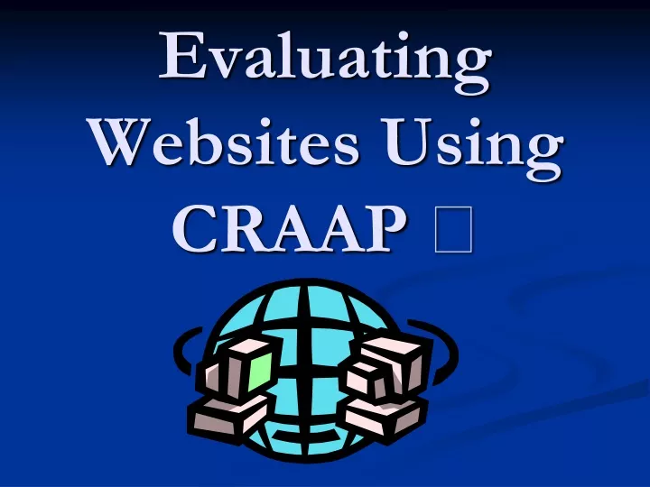 evaluating websites using craap