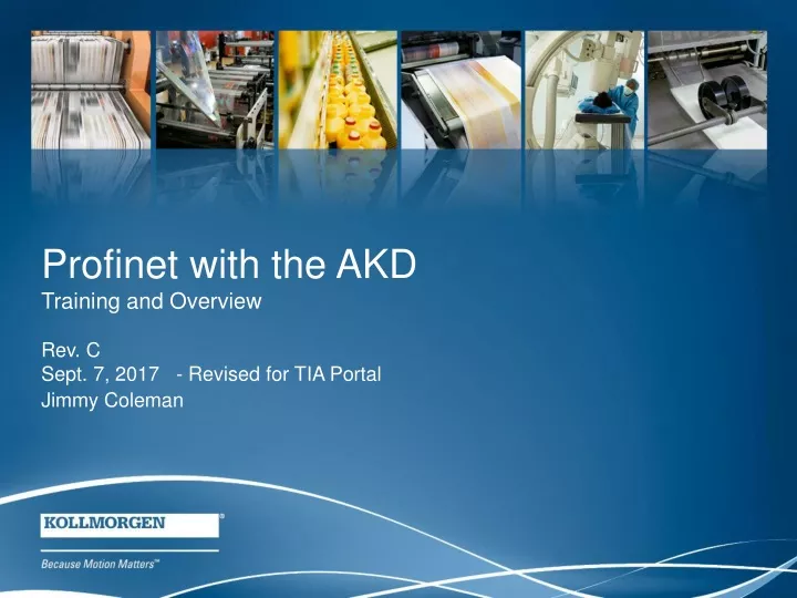 profinet with the akd training and overview