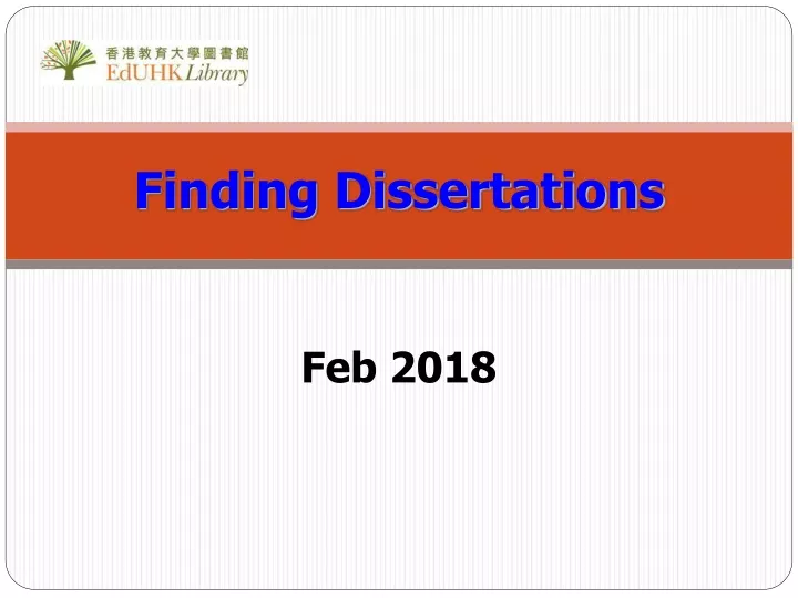 finding dissertations