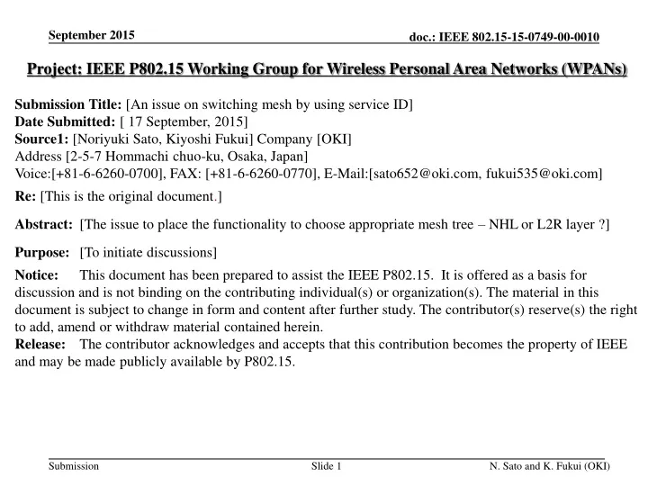 project ieee p802 15 working group for wireless