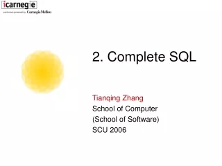 2. Complete SQL