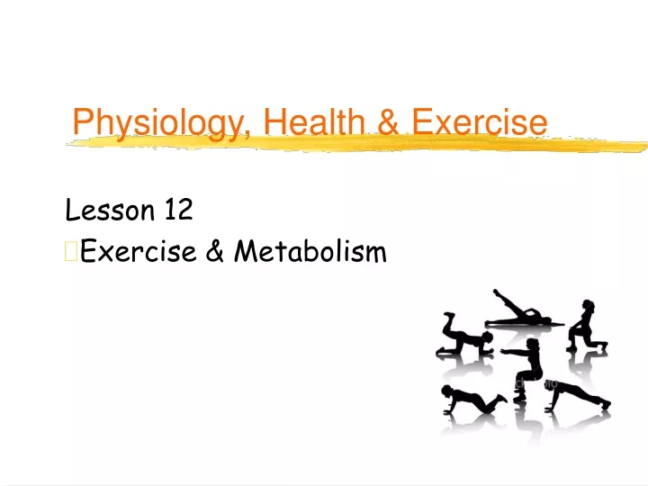 physiology health exercise