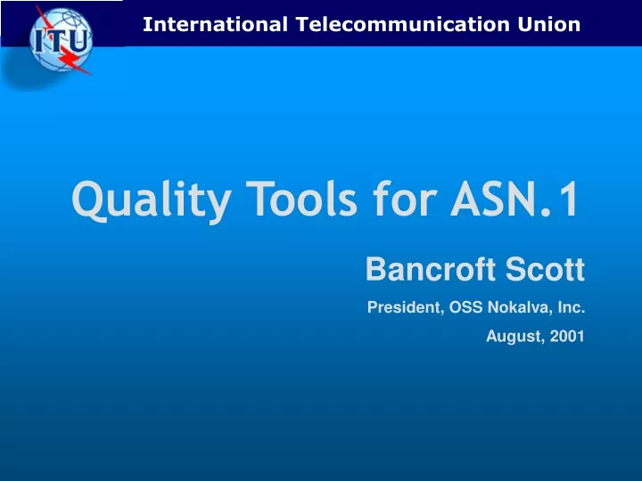 quality tools for asn 1