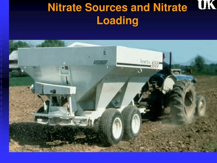 nitrate sources and nitrate loading