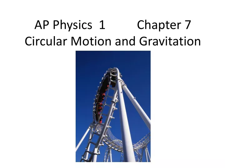 ap physics 1 chapter 7 circular motion and gravitation