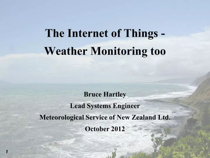 the internet of things weather monitoring too